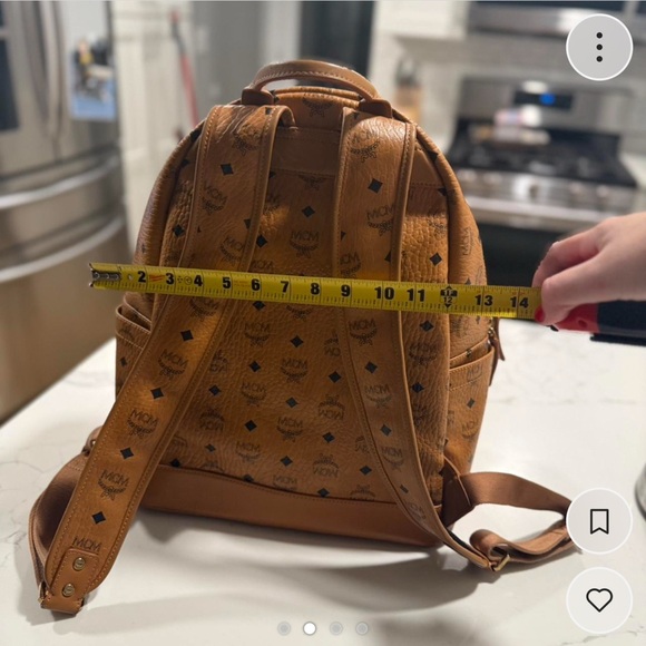 MCM Cognac Visetos Backpack